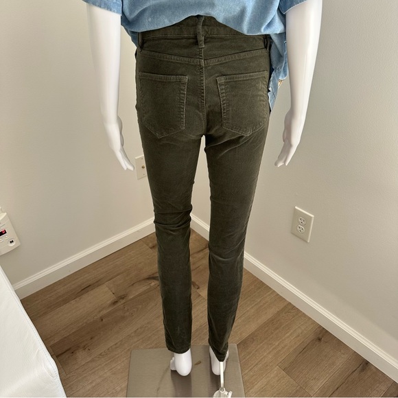 Loft Corduroy Skinny Green Pants (size0/25) - Picture 9 of 9